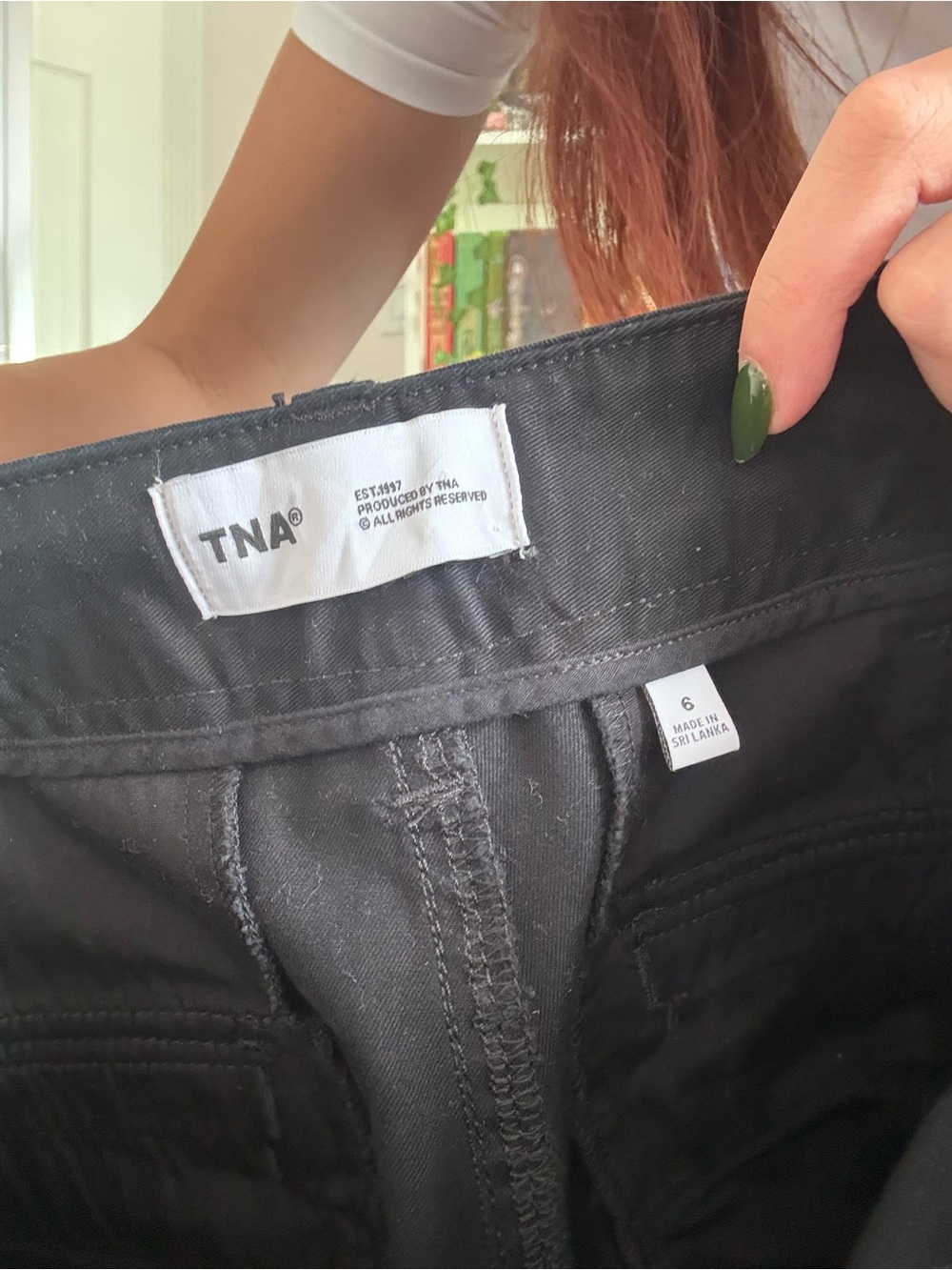TNA Black Wide-Leg Cargo Pants - Picture 5 of 5